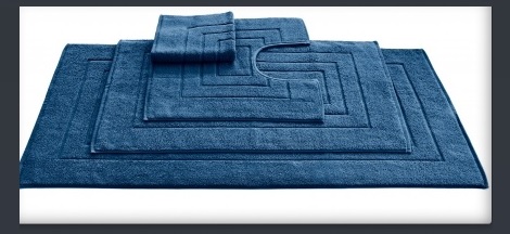 Atlanta badmat,toiletmat,bidetmat,wcmat,kleur: jeans bleu Van Dyck