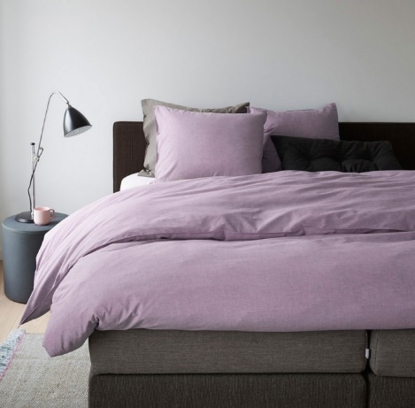 Auping chambray Mauve Lila paars,katoen, 140,200,240 cm.breed