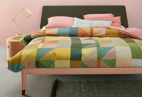 Auping_overtrek_vertex_multi_rose_groen_geel_design_satijn_extra_lang