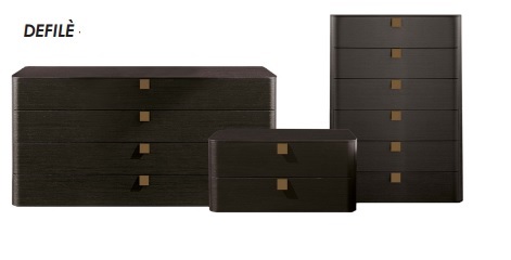 Defile Jesse commode 2,4 of 6 laden. Kleur:brons,metaallak, goudkleur,hoogglans of lak mat