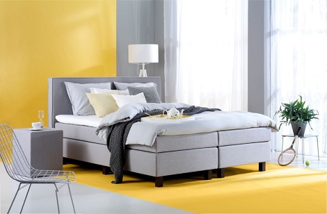 Eastborn Nummer 10 boxspring vlak of elektrisch verstelbaar,stof Deset 500 grey