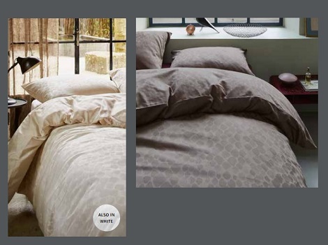 Essenza Nissa overtrek zand,white,taupe, antracite, jaquard geweven, katoensatijn