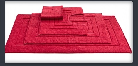 ATLANTA badmat,toiletmat,bidetmat .Kleur red VanDyck