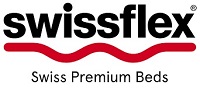 Swissflex logo zitserse bedden, matrassen, lattenbodems  en boxsprings