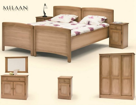 Slaapkamer_Milaan_bed_deelbaar_eiken_blank_commode_spiegel_Schuifdeurkast_Linde