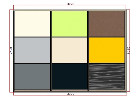 Slizing_paneel_indeling_schuif_deur_geel_wenge_groen_melkglas_wit