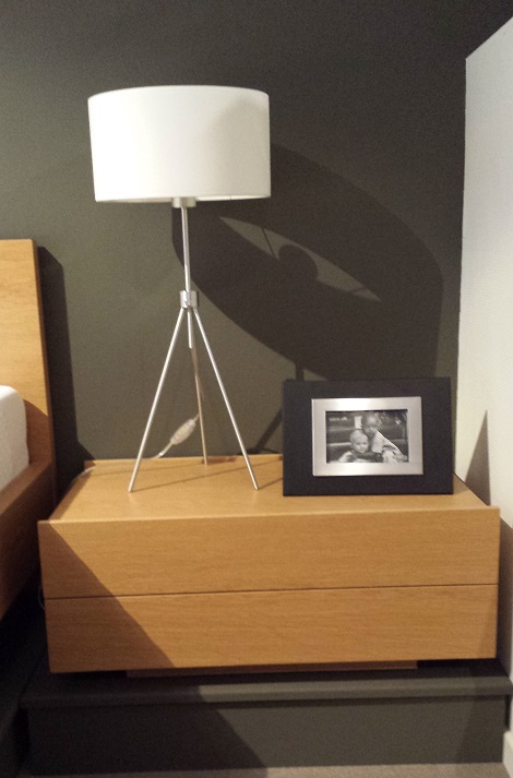Lamp Design Danish hoog 41cm,hoog kap wit 14 cm