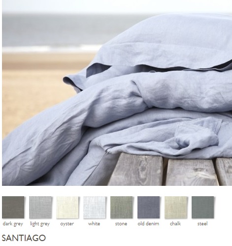 Libeco linnen overtrek Santiago_old_denim_vlas,white,oyster,stone,grey,chalk