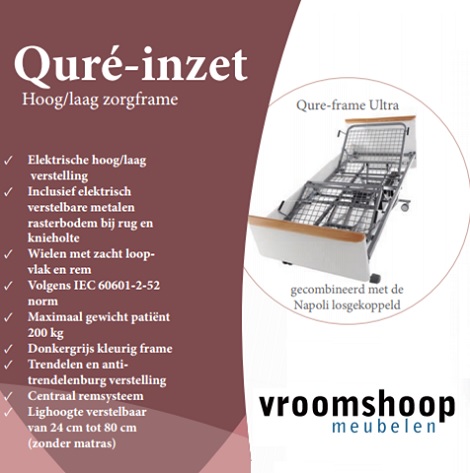 Vroomshoop voordelen zorgbed op hoogte, thuiszorg,verpleging,verzorging