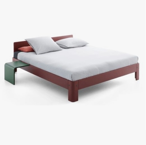 Auping Auronde bed 1500 litsjumaux, burgundy rood, forest green, kopen