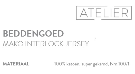 Dekbedovertrek jersey,maco-katoen,egyptisch,Atelier Estella