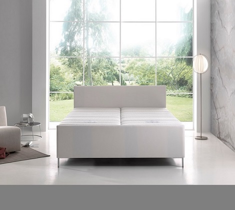 Nox Torino boxspring,design poot alu,chroom