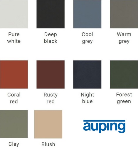 auping Essential bed kleuren wit, rood, groen, grijs, zwart, blush