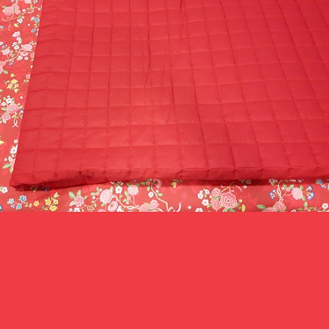 Pip overtrek blossom,red litsjumaux, sprei rood_