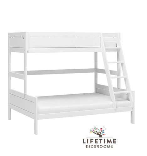 Familybed, logeerbed,stapelbed, wit lifetime