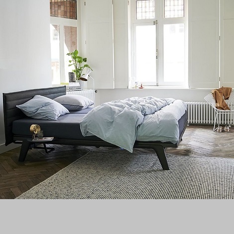 Auping Original bed hoofdbord stich zwart, 180 cm. breed