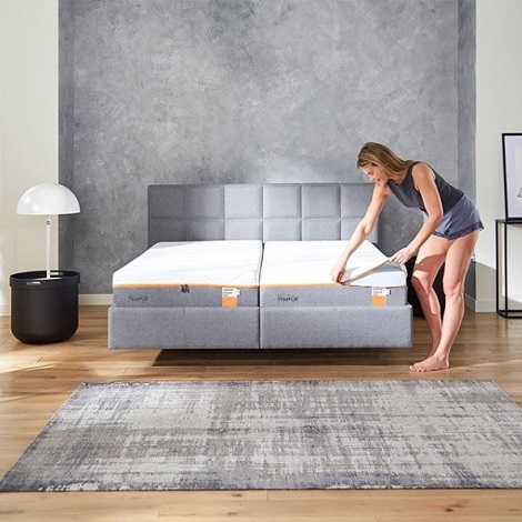 Tempur Relax bed met Original matras 22 cm met rits , tijk wasbaar