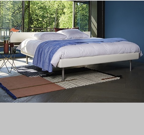 Auping Match bed pure white, design, 1-persoonsbed,tweepersoons bed, litsjumaux bed, 200x220 cm.