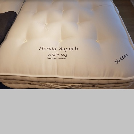 Vispring matras Herald superb kopen 90x210, natuurmatras, theo bot zwaag showroom