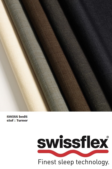 Swissbed_swissflex Stof Turner,ivoor,grijs,antracite,zwart,ambiente
